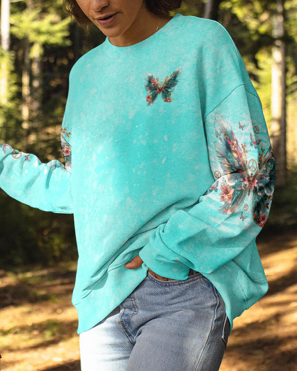 WHEN BUTTERFLIES APPEAR ANGELS ARE NEAR ALL OVER PRINT - TLNO0204241