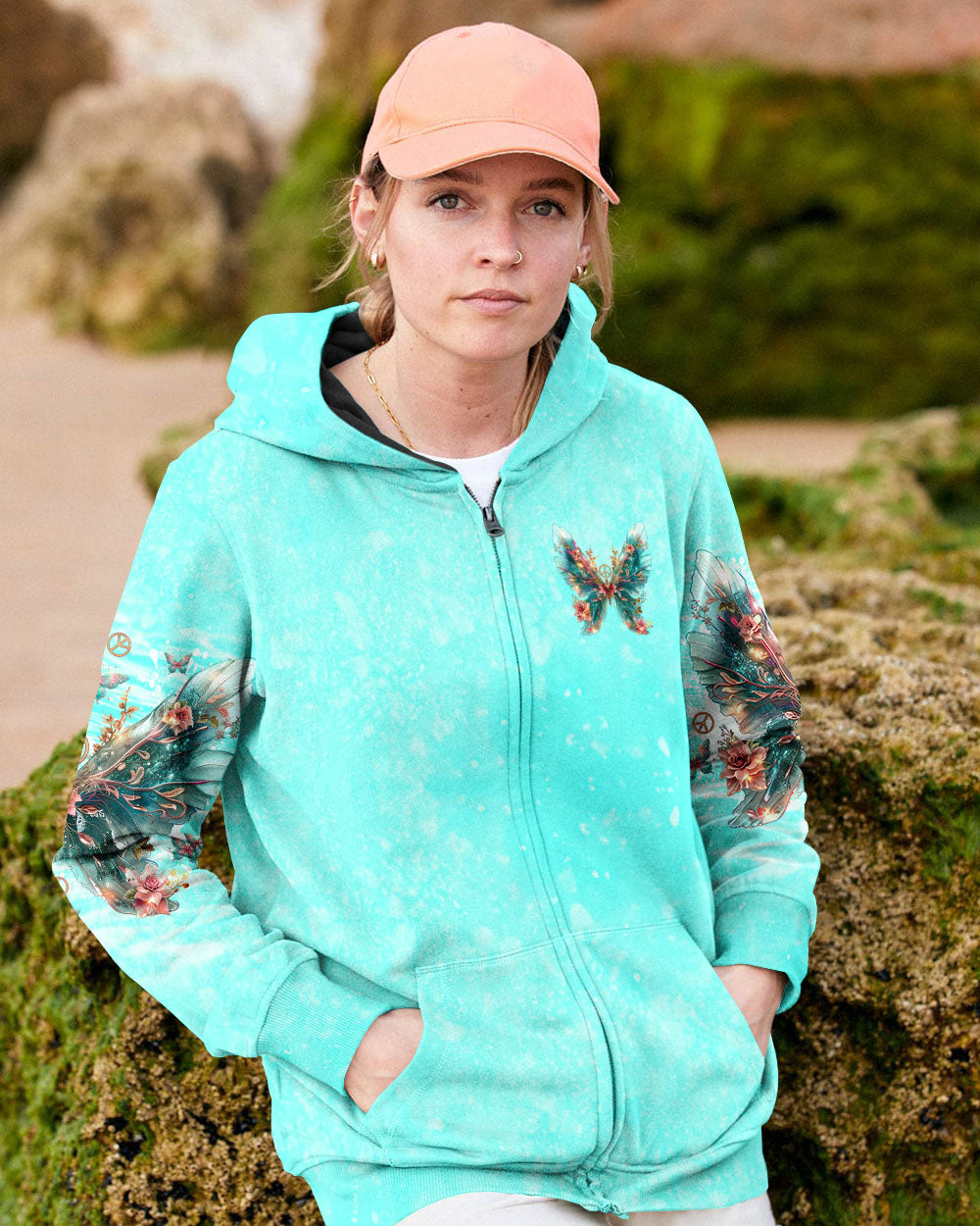 WHEN BUTTERFLIES APPEAR ANGELS ARE NEAR ALL OVER PRINT - TLNO0204241