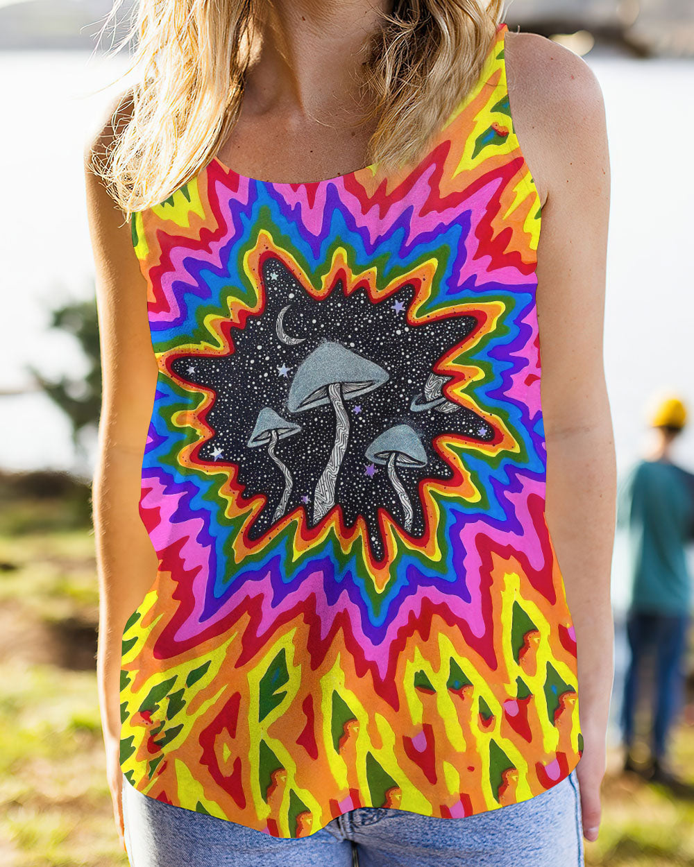 EAT MUSHROOMS SEE THE UNIVERSE TIE DYE ALL OVER PRINT - TLNO0308235