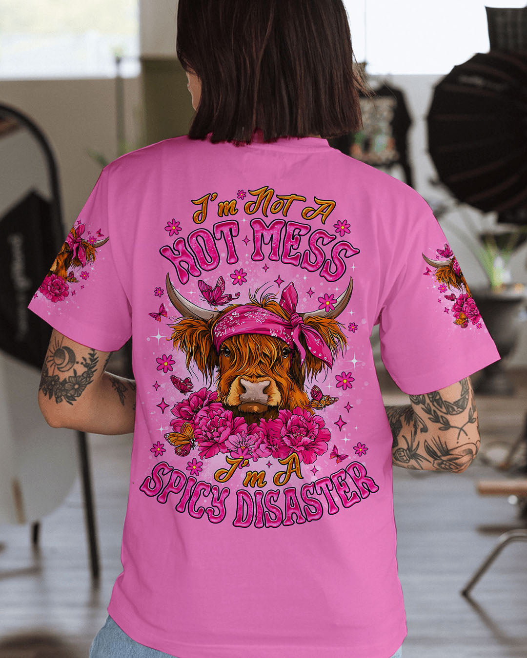 I'M NOT A HOT MESS COW ALL OVER PRINT  - TLNO0309252