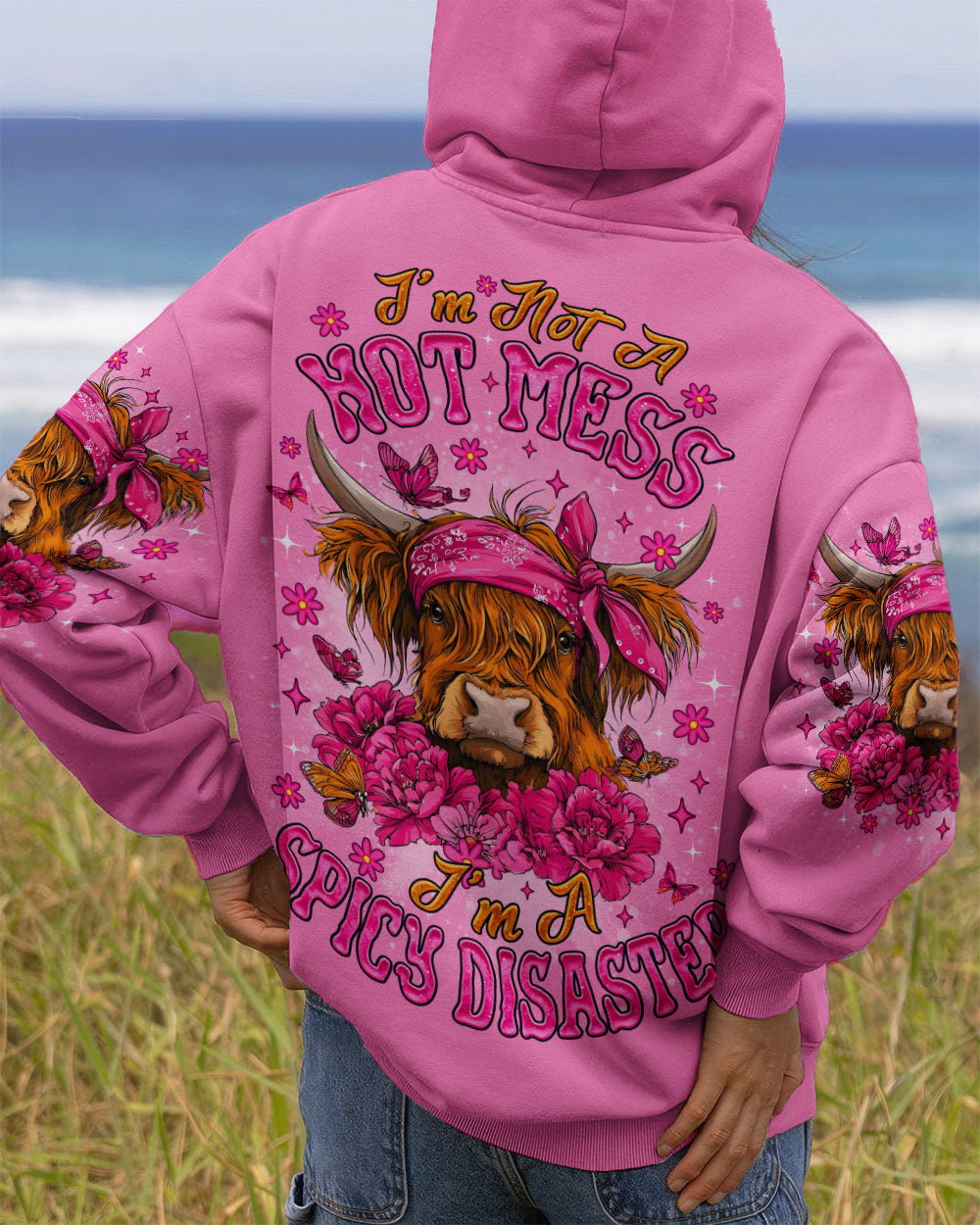 I'M NOT A HOT MESS COW ALL OVER PRINT  - TLNO0309252