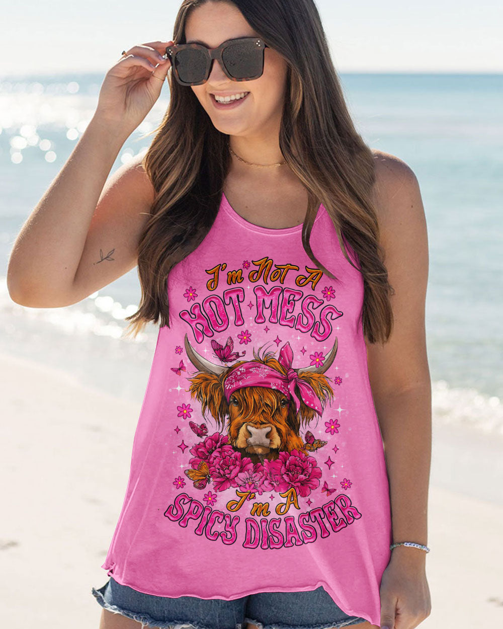 I'M NOT A HOT MESS COW ALL OVER PRINT  - TLNO0309252