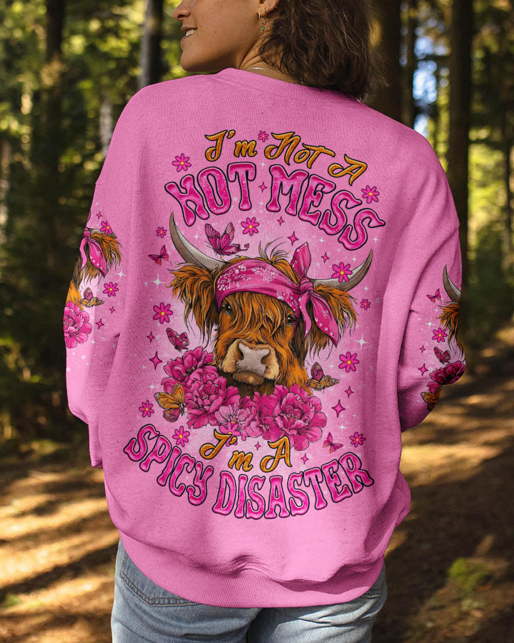 I'M NOT A HOT MESS COW ALL OVER PRINT  - TLNO0309252