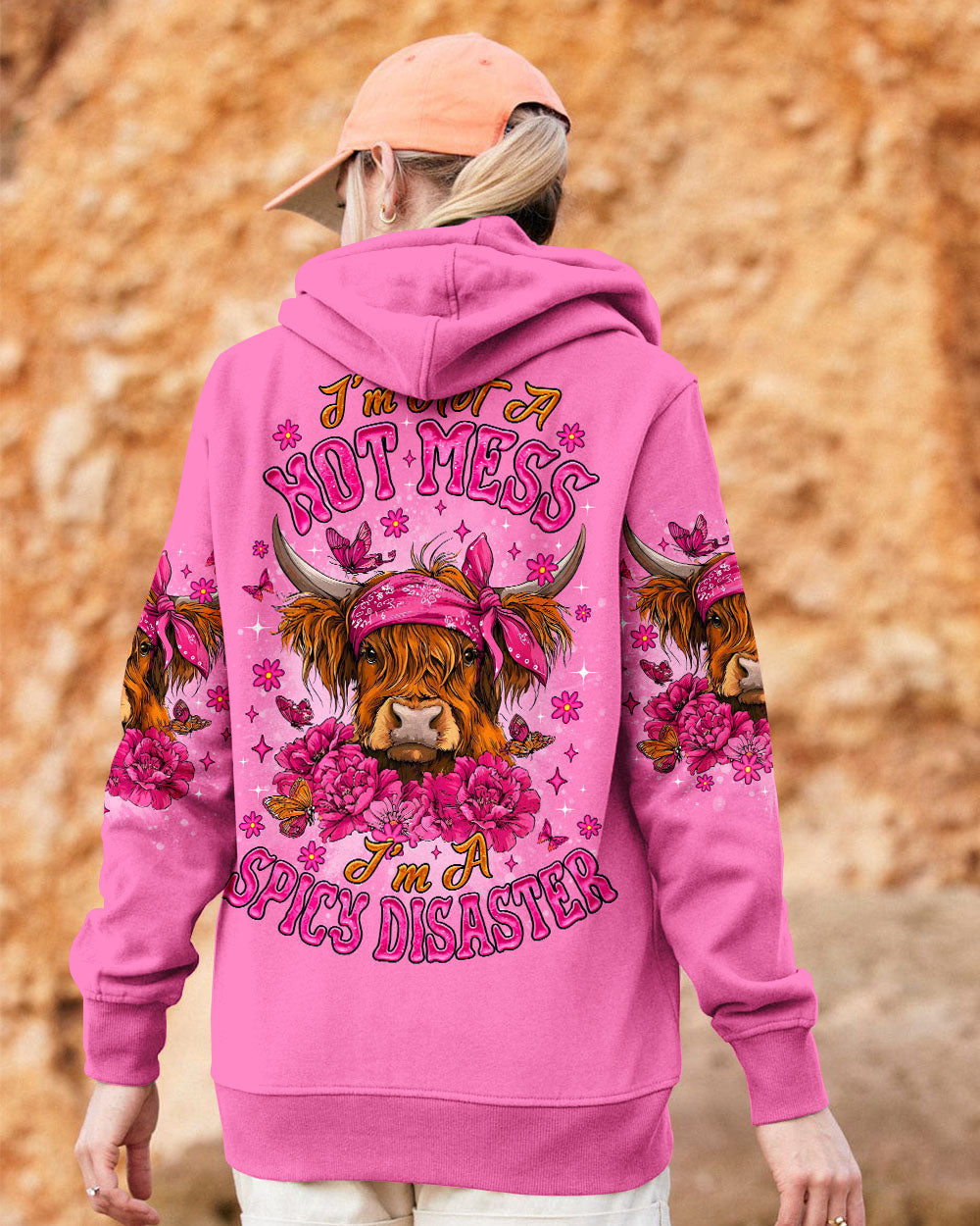I'M NOT A HOT MESS COW ALL OVER PRINT  - TLNO0309252