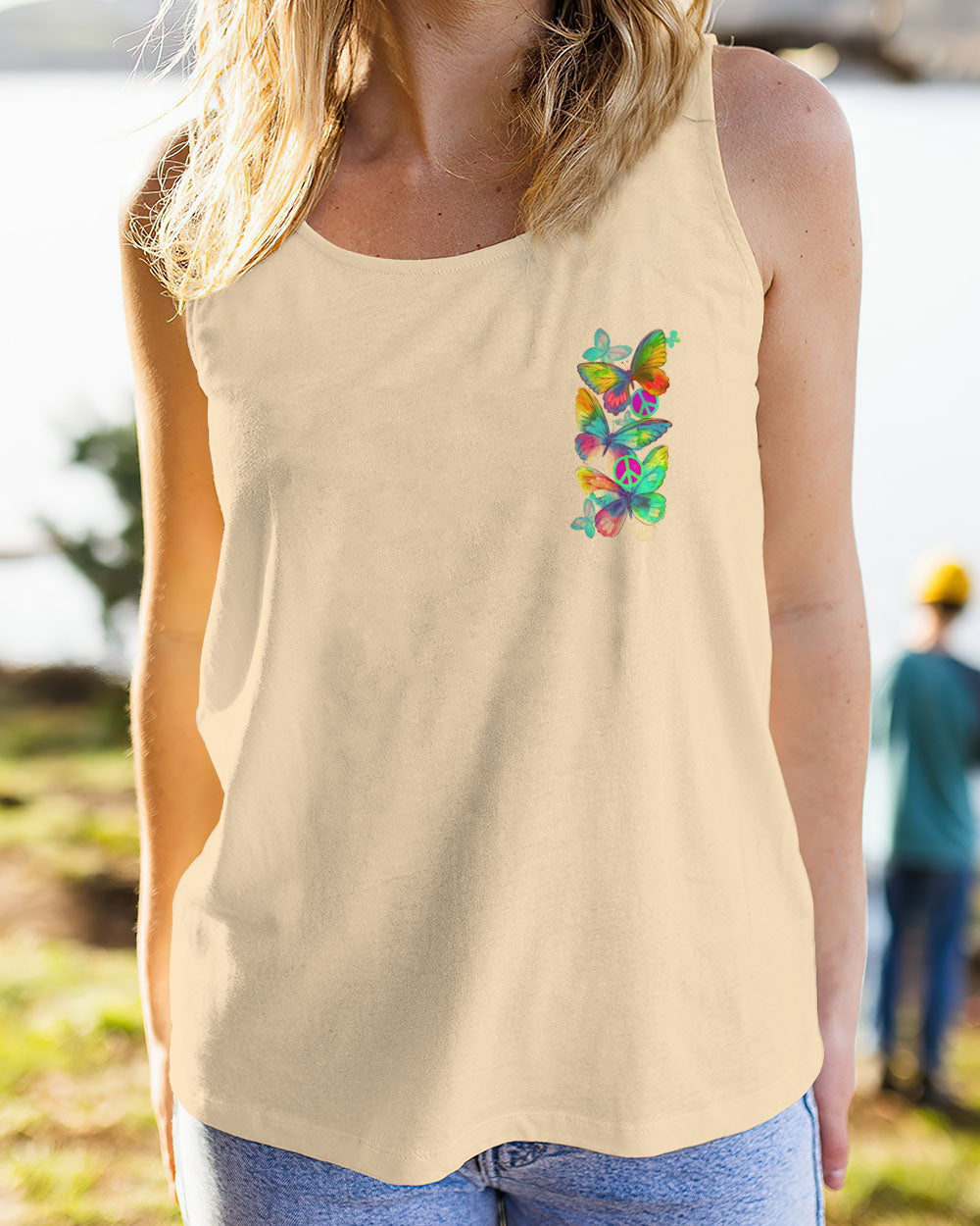 SHE BEGAN TO FLY BUTTERFLY ALL OVER PRINT - TLNO0407232