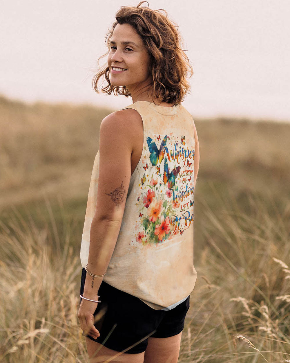 WHISPER WORDS OF WISDOM LET IT BE BUTTERFLY ALL OVER PRINT  - TLNO0411243