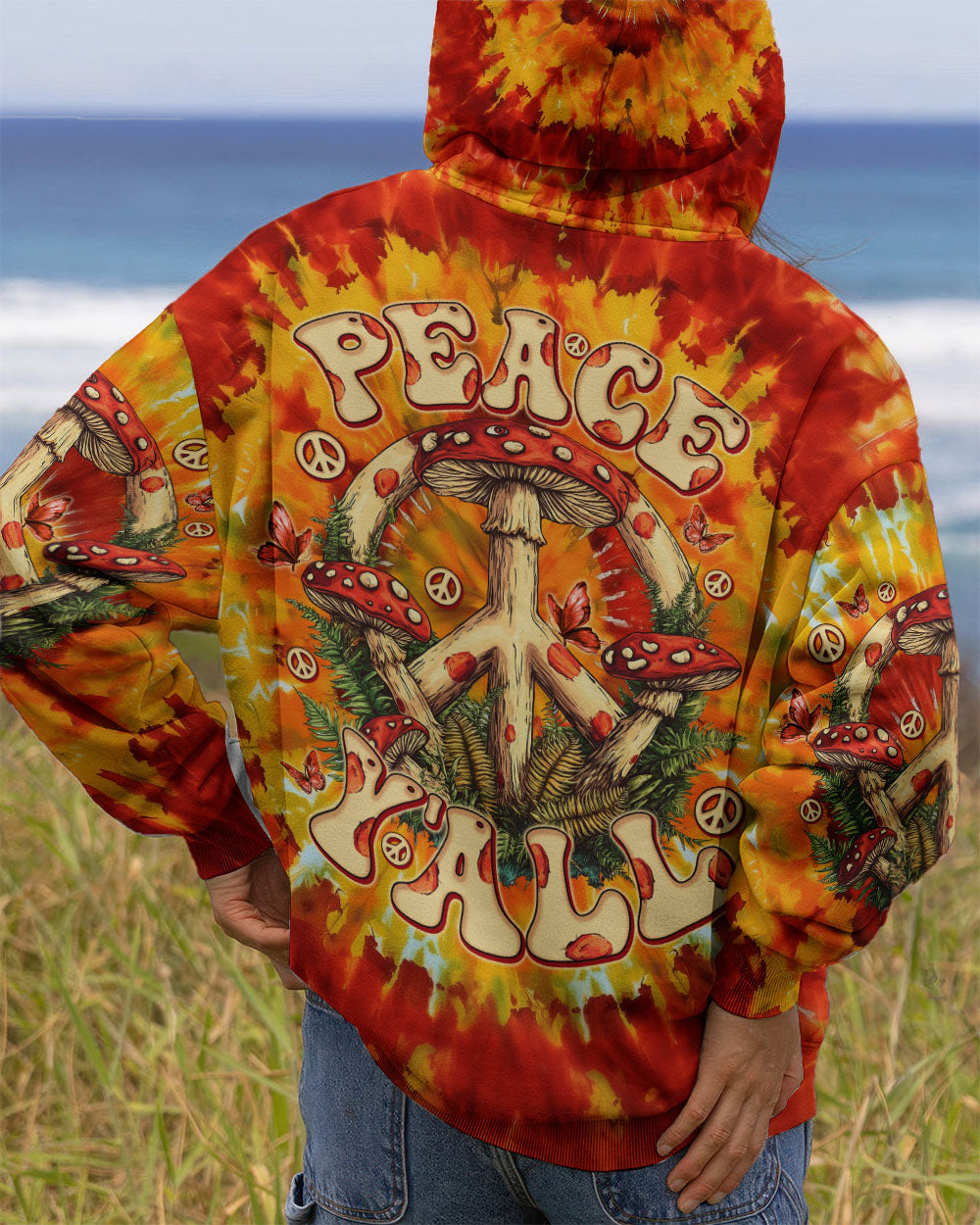 PEACE Y'ALL MUSHROOM ALL OVER PRINT - TLNO0411252