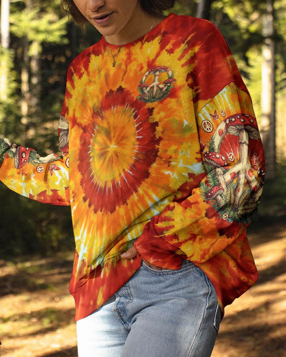 PEACE Y'ALL MUSHROOM ALL OVER PRINT - TLNO0411252