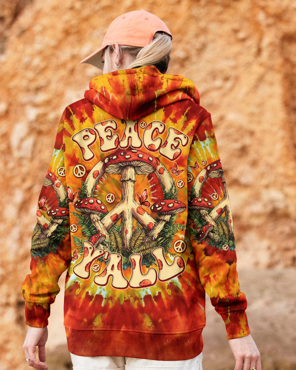 PEACE Y'ALL MUSHROOM ALL OVER PRINT - TLNO0411252