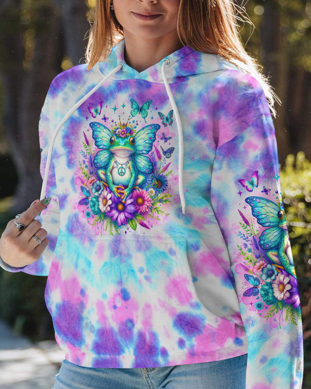 BE YOU THE WORLD WILL ADJUST FROG ALL OVER PRINT - TLNO0412231