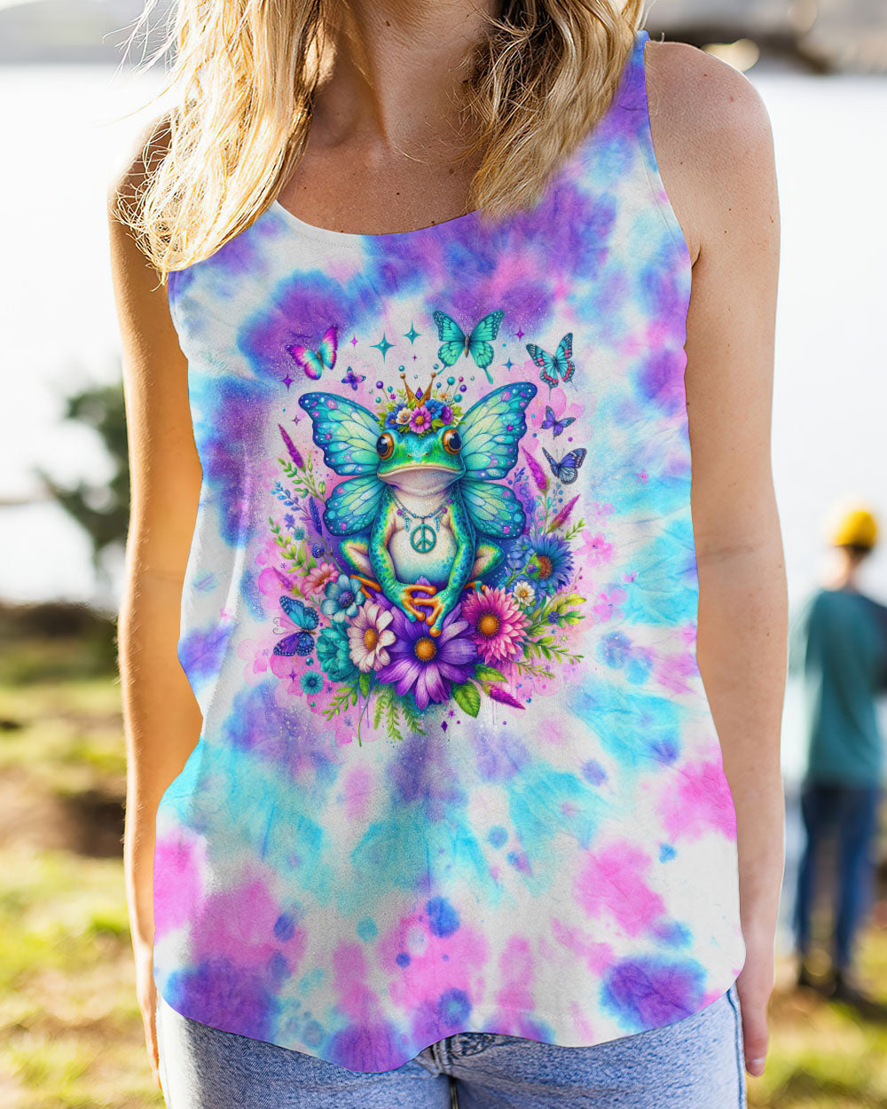 BE YOU THE WORLD WILL ADJUST FROG ALL OVER PRINT - TLNO0412231