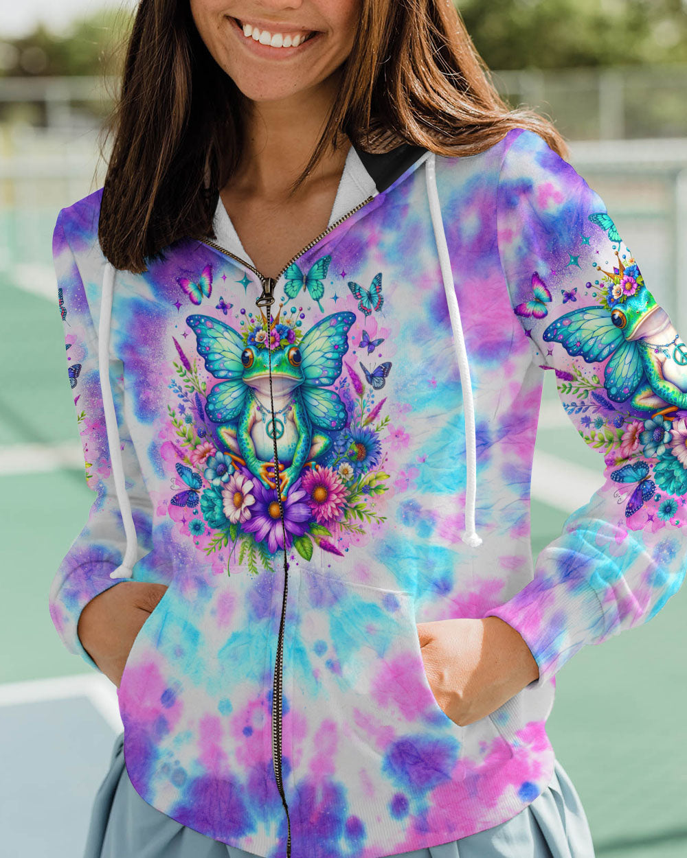 BE YOU THE WORLD WILL ADJUST FROG ALL OVER PRINT - TLNO0412231