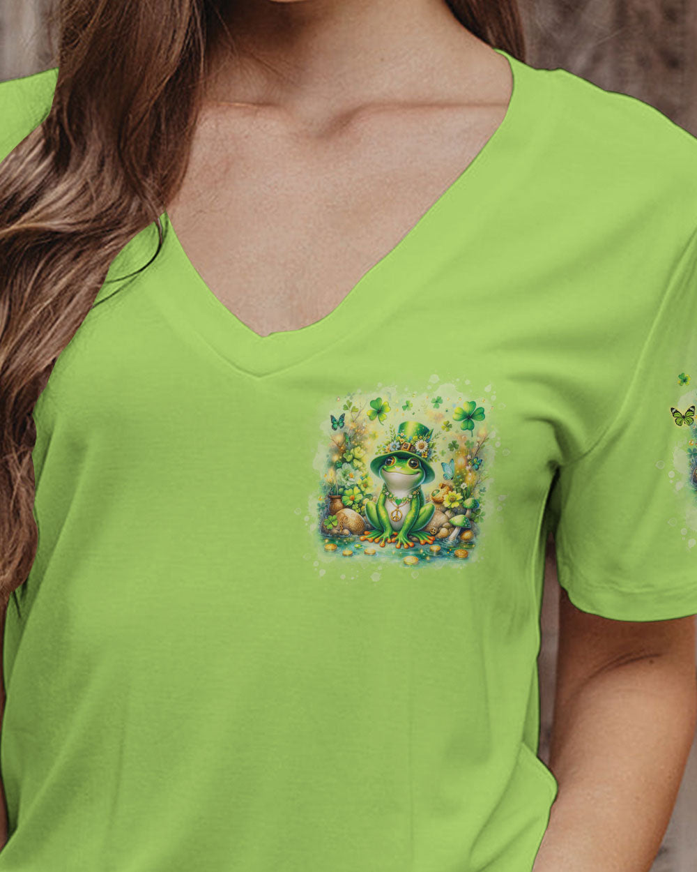 BE YOU THE WORLD WILL ADJUST FROG PATRICK'S DAY ALL OVER PRINT - TLNO0501241