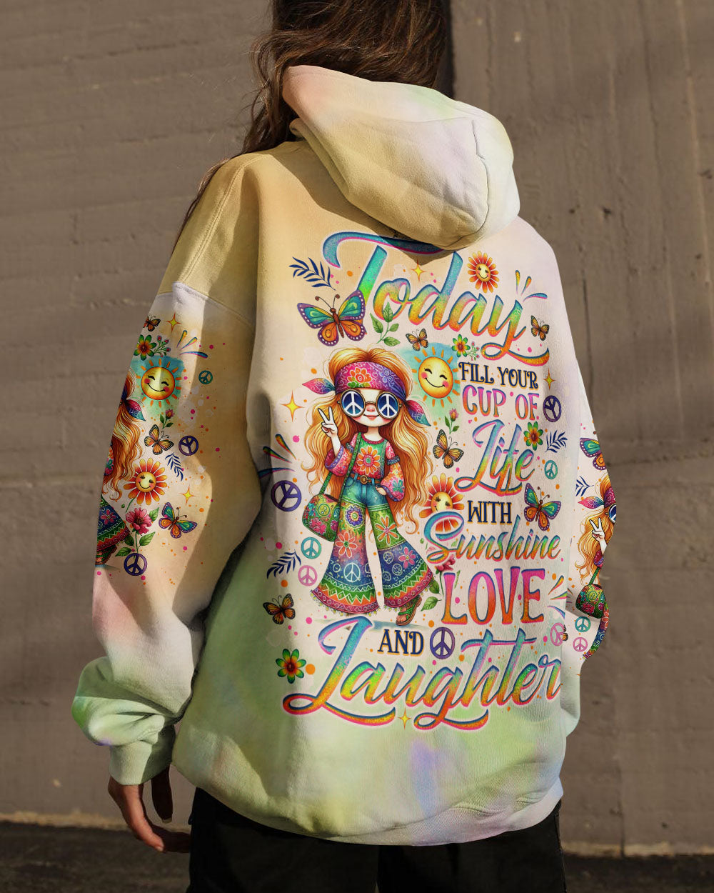 SUNSHINE LOVE AND LAUGHTER ALL OVER PRINT - TLNO0508242