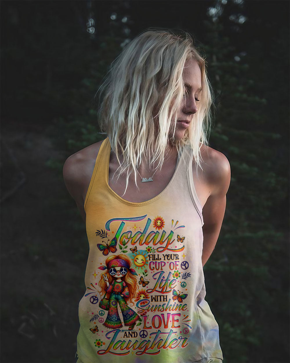 SUNSHINE LOVE AND LAUGHTER ALL OVER PRINT - TLNO0508242