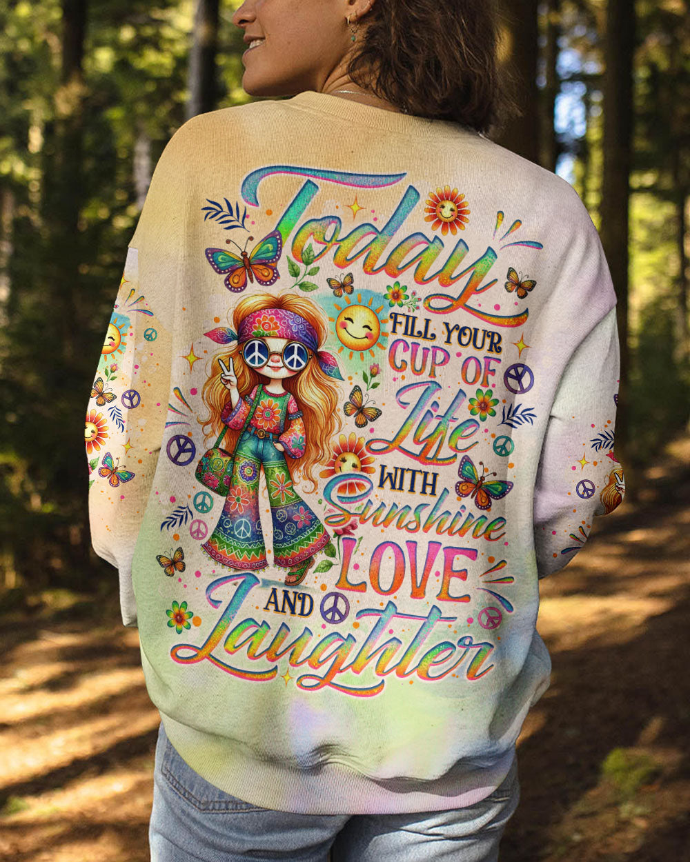 SUNSHINE LOVE AND LAUGHTER ALL OVER PRINT - TLNO0508242