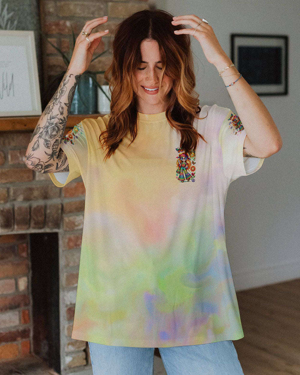 SUNSHINE LOVE AND LAUGHTER ALL OVER PRINT - TLNO0508242