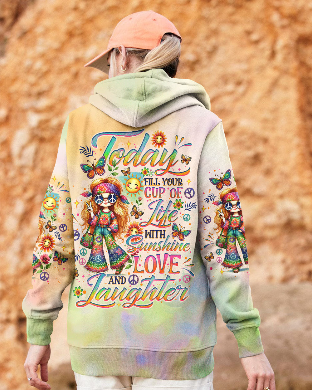 SUNSHINE LOVE AND LAUGHTER ALL OVER PRINT - TLNO0508242