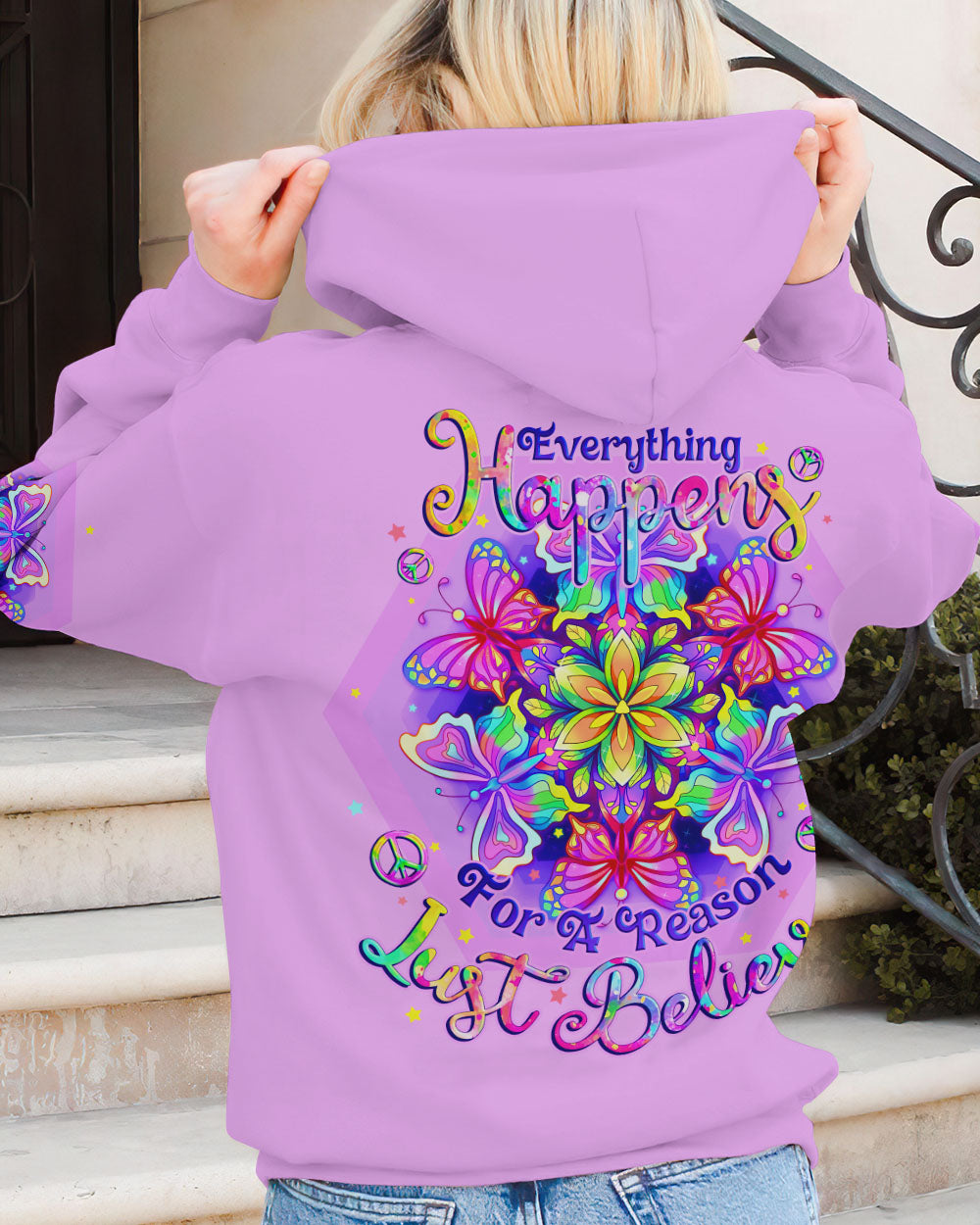 JUST BELIEVE BUTTERFLY ALL OVER PRINT - TLNO0509231