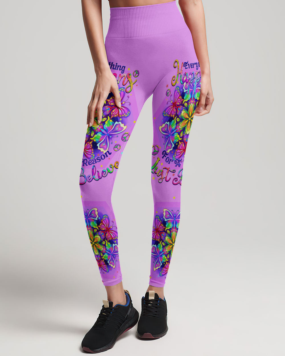 JUST BELIEVE BUTTERFLY ALL OVER PRINT - TLNO0509231