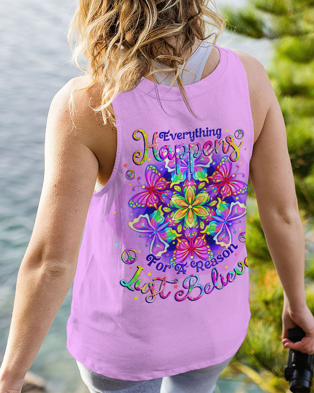 JUST BELIEVE BUTTERFLY ALL OVER PRINT - TLNO0509231