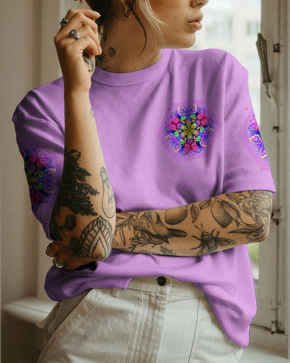 JUST BELIEVE BUTTERFLY ALL OVER PRINT - TLNO0509231