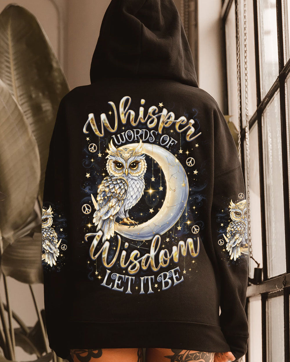 WHISPER WORDS OF WISDOM LET IT BE OWL MOON ALL OVER PRINT  - TLNO0509252