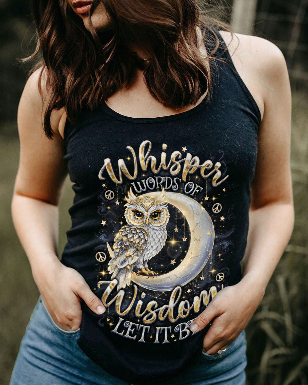 WHISPER WORDS OF WISDOM LET IT BE OWL MOON ALL OVER PRINT  - TLNO0509252