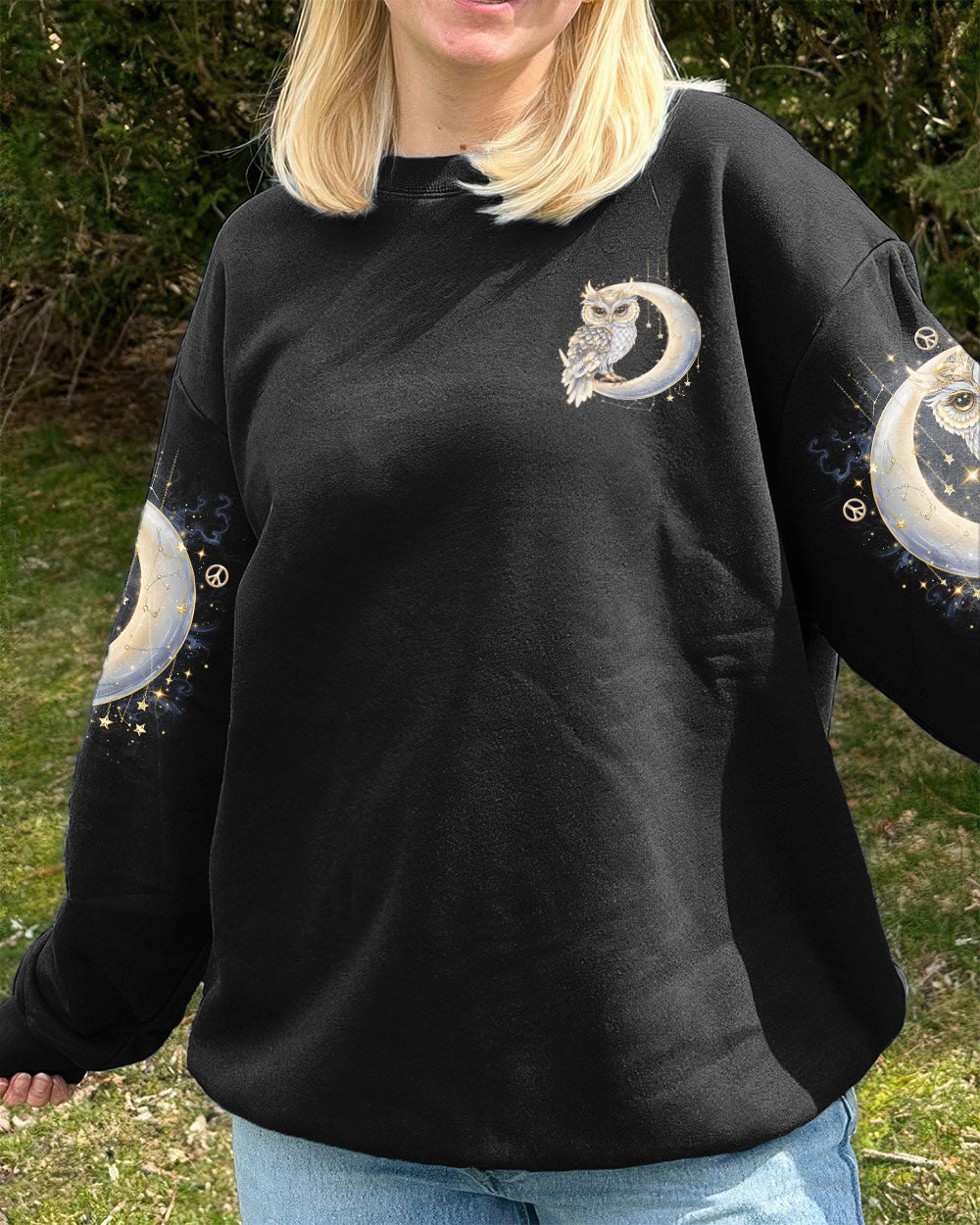 WHISPER WORDS OF WISDOM LET IT BE OWL MOON ALL OVER PRINT  - TLNO0509252