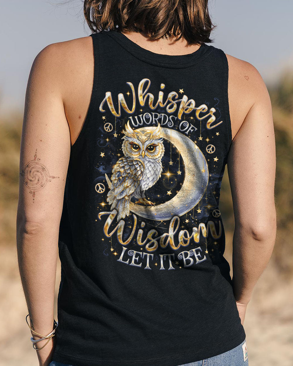 WHISPER WORDS OF WISDOM LET IT BE OWL MOON ALL OVER PRINT  - TLNO0509252