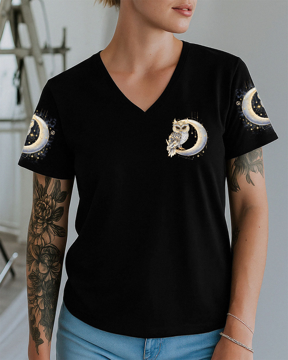 WHISPER WORDS OF WISDOM LET IT BE OWL MOON ALL OVER PRINT  - TLNO0509252