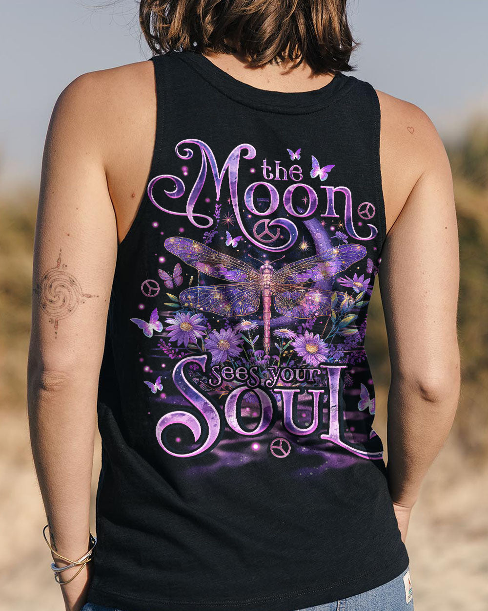 THE MOON SEES YOUR SOUL DRAGONFLY ALL OVER PRINT - TLNO0603243
