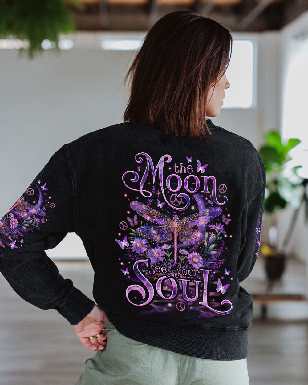 THE MOON SEES YOUR SOUL DRAGONFLY ALL OVER PRINT - TLNO0603243