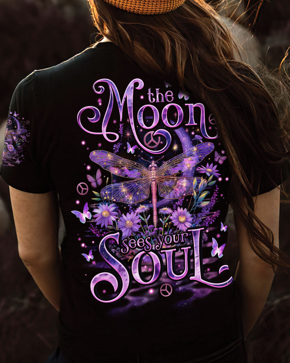 THE MOON SEES YOUR SOUL DRAGONFLY ALL OVER PRINT - TLNO0603243