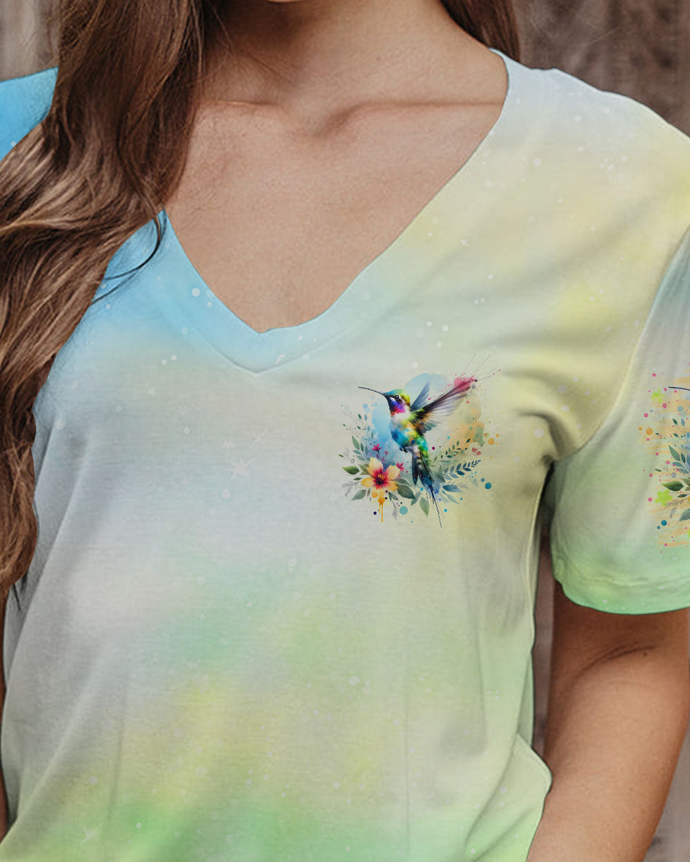 JUST BELIEVE HUMMINGBIRD ALL OVER PRINT - TLNO0606241