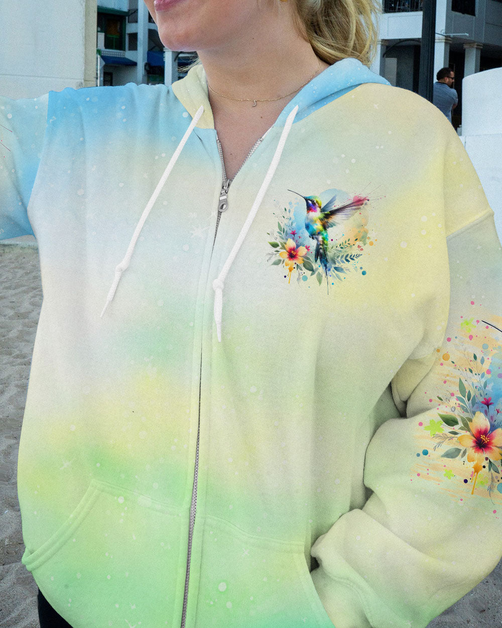 JUST BELIEVE HUMMINGBIRD ALL OVER PRINT - TLNO0606241