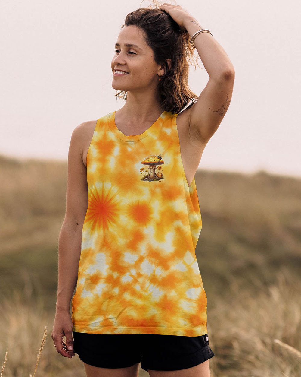 EAT MUSHROOMS SEE THE UNIVERSE TIE DYE ALL OVER PRINT - TLNO0610253