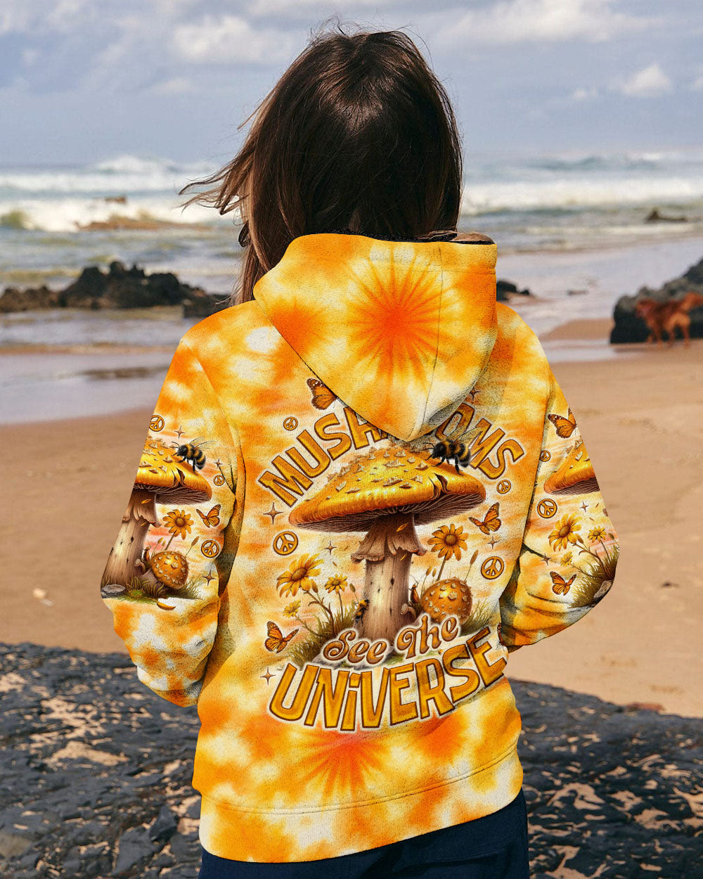 EAT MUSHROOMS SEE THE UNIVERSE TIE DYE ALL OVER PRINT - TLNO0610253