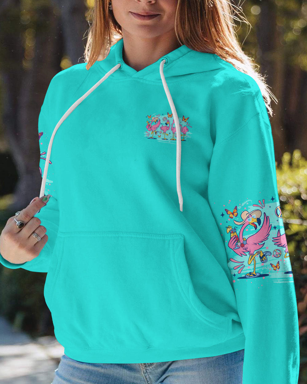 DARE TO BE DIFFERENT FLAMINGO ALL OVER PRINT - TLNO0706242