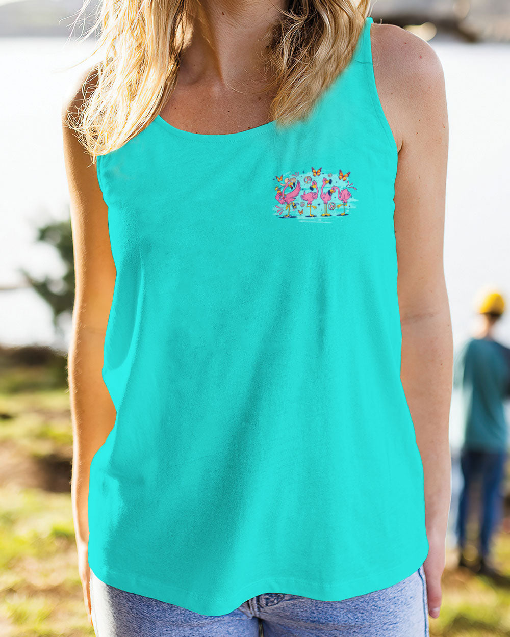 DARE TO BE DIFFERENT FLAMINGO ALL OVER PRINT - TLNO0706242