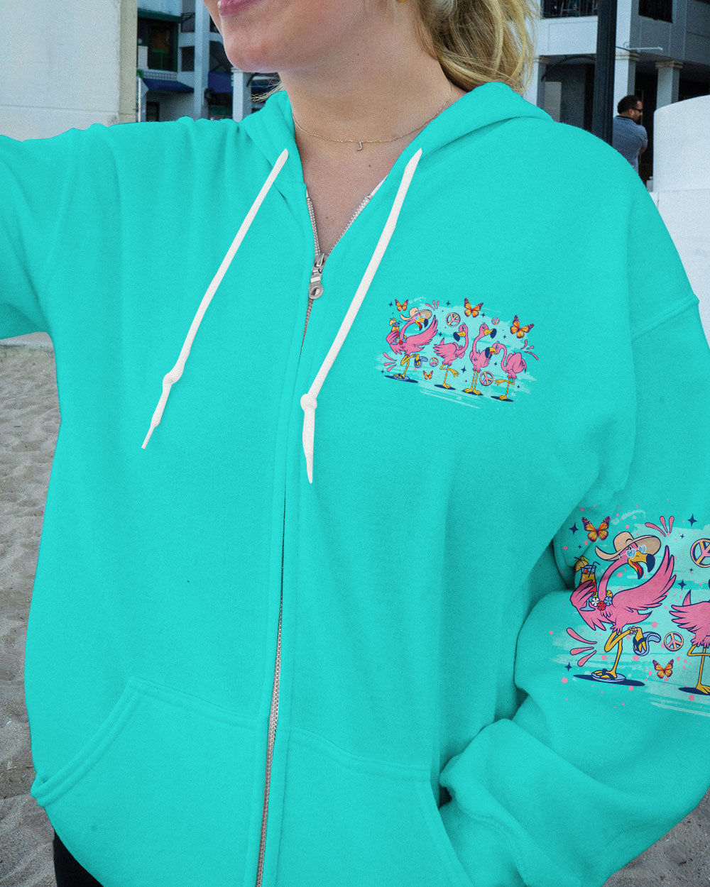DARE TO BE DIFFERENT FLAMINGO ALL OVER PRINT - TLNO0706242