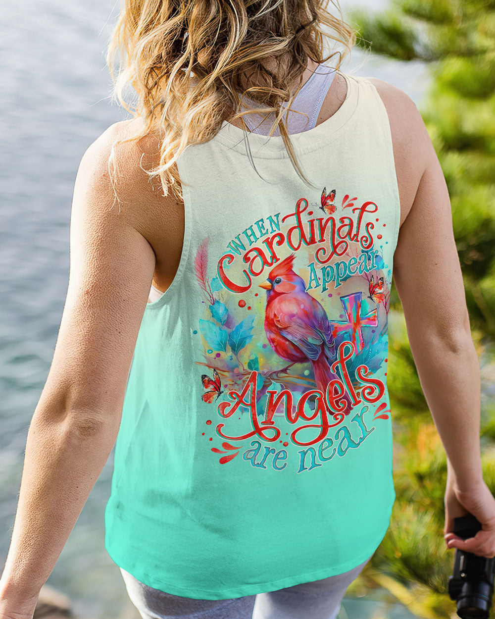WHEN CARDINALS APPEAR ANGELS ARE NEAR ALL OVER PRINT - TLNO0708234