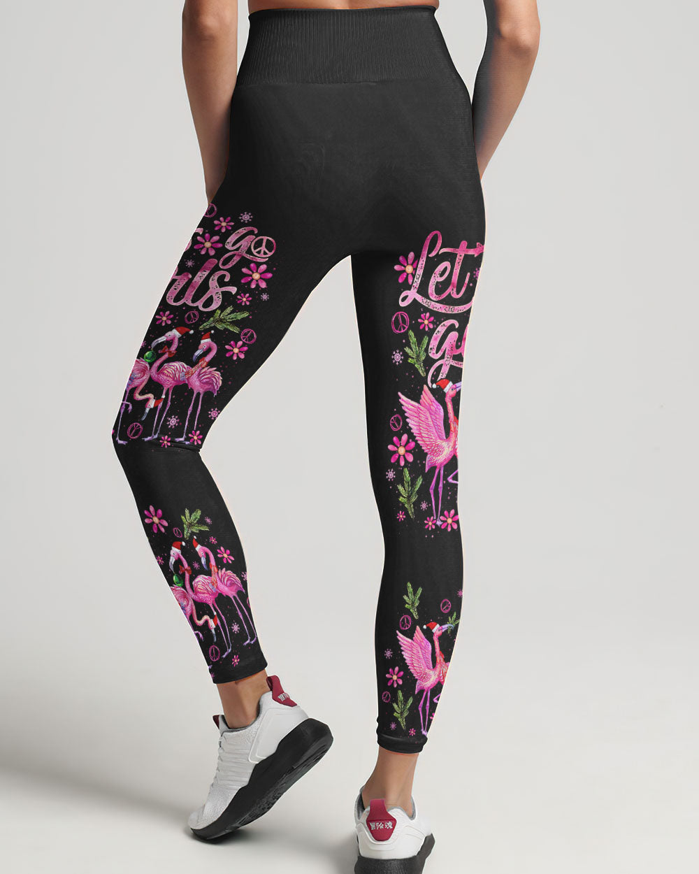 LET'S GO GIRLS FLAMINGO CHRISTMAS ALL OVER PRINT - TLNO0709232