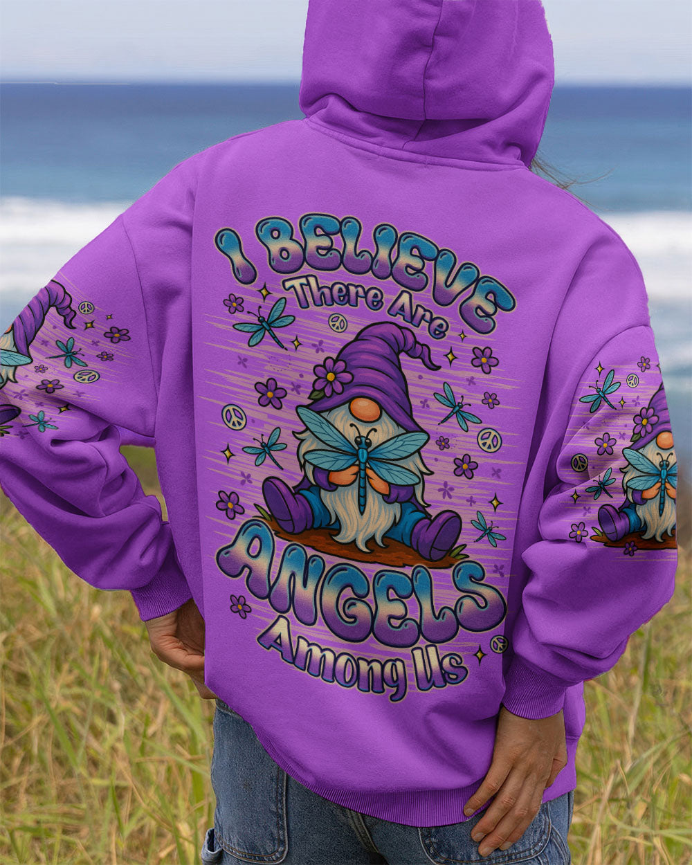 I BELIEVE THERE ARE ANGELS AMONG US GNOME ALL OVER PRINT - TLNO0710251