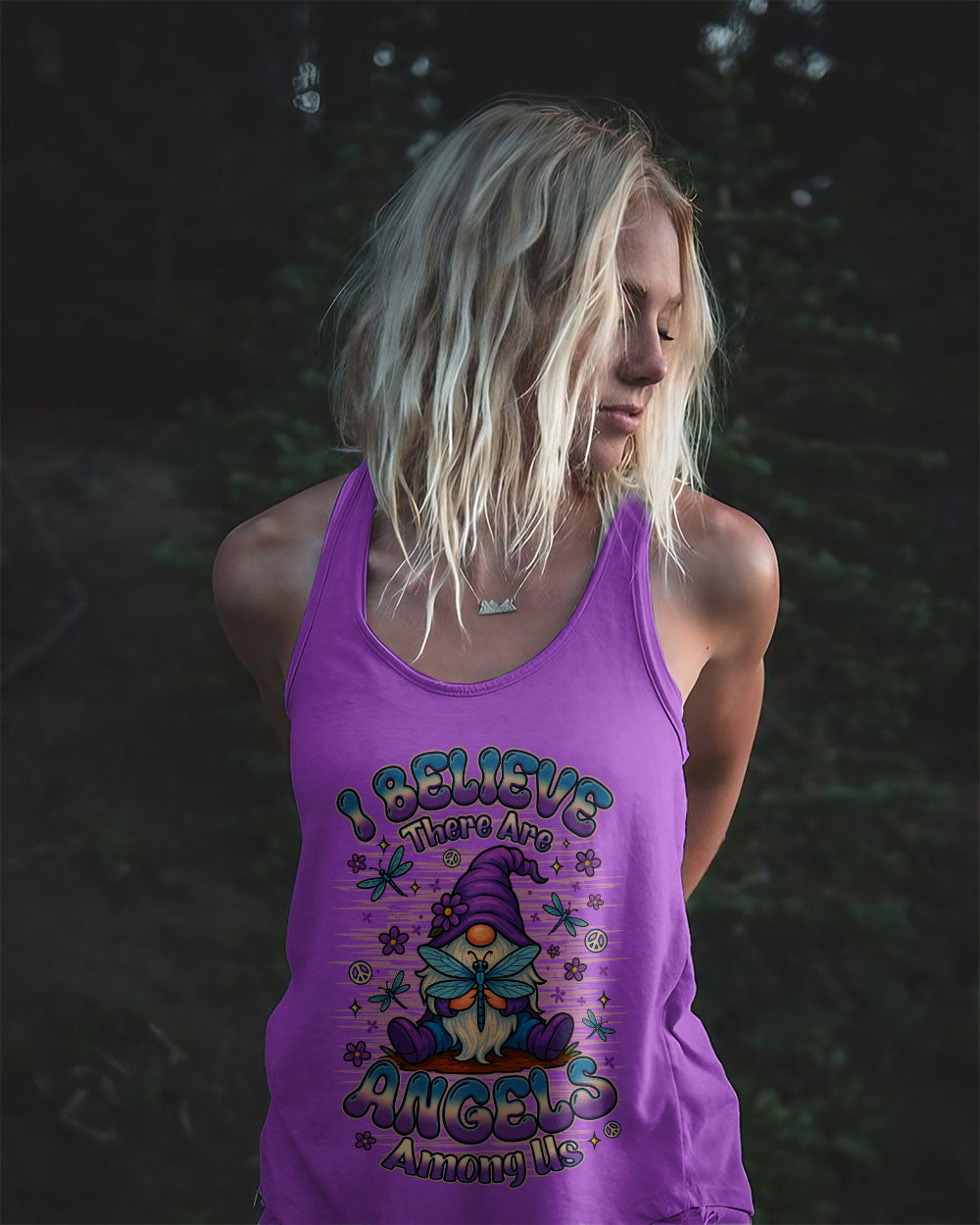 I BELIEVE THERE ARE ANGELS AMONG US GNOME ALL OVER PRINT - TLNO0710251