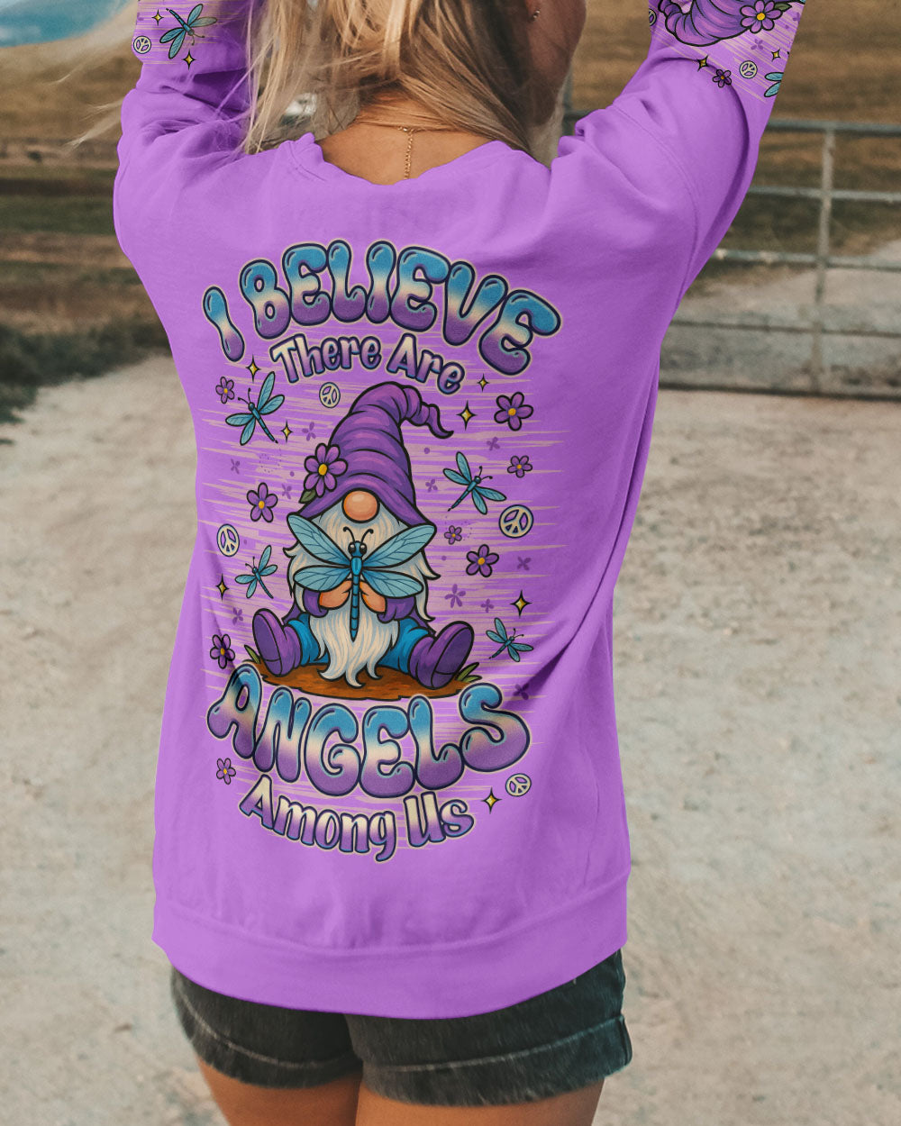 I BELIEVE THERE ARE ANGELS AMONG US GNOME ALL OVER PRINT - TLNO0710251