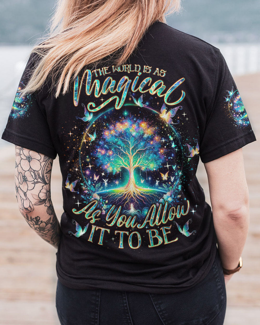 THE WORLD IS AS MAGICAL TREE OF LIFE ALL OVER PRINT - TLNO0801241