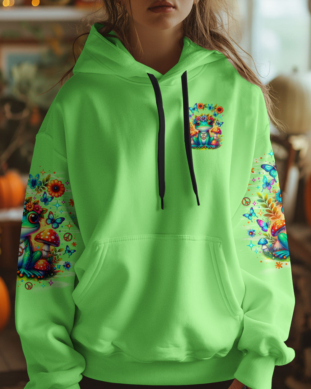 BE YOU THE WORLD WILL ADJUST FROG  ALL OVER PRINT - TLNO0802253