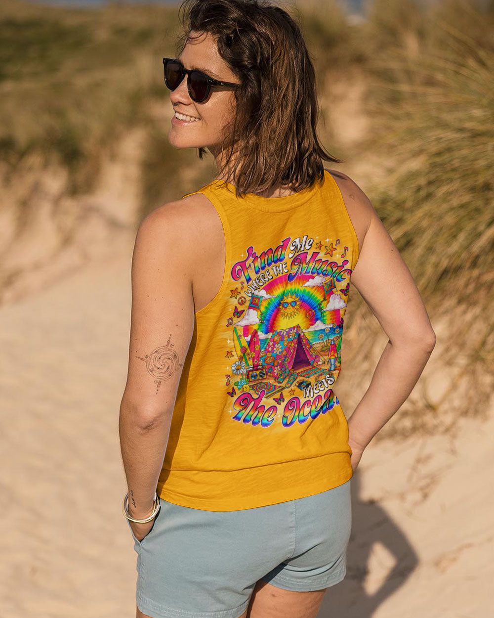 FIND ME WHERE THE MUSIC MEETS THE OCEAN GUITAR ALL OVER PRINT - TLNO0809252