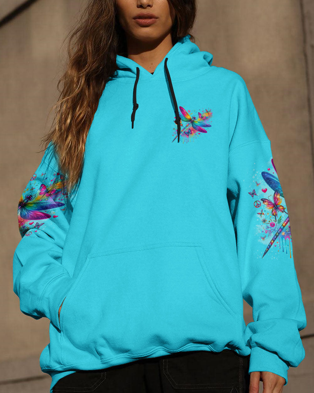 I BELIEVE THERE ARE ANGELS AMONG US DRAGONFLY ALL OVER PRINT - TLNO0810252